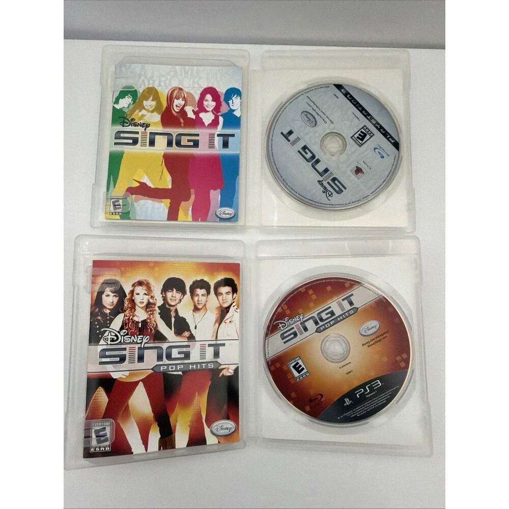 Disney Sing It & Sing It Pop Hits (Sony PlayStation 3, 2009) PS3 CIB Tested